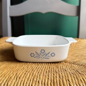 Corningware blue cornflower dish